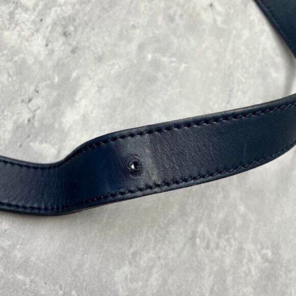 Authentic Gucci GG Supreme Ophidia Sherry Line Crossbody Bag Web Canvas Navy Tan - Picture 15 of 16